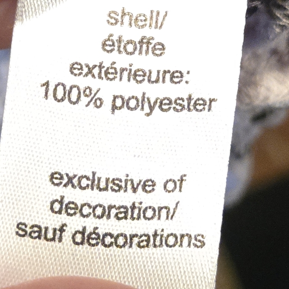 Maurices gray black lace sheer top blouse shirt misses size large NWOT - Picture 10 of 10